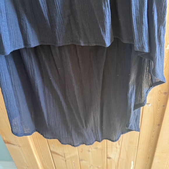 Billabong Womens Black High Low Dress Embroidered Strapless Boho Size Large NEW - Picture 6 of 16